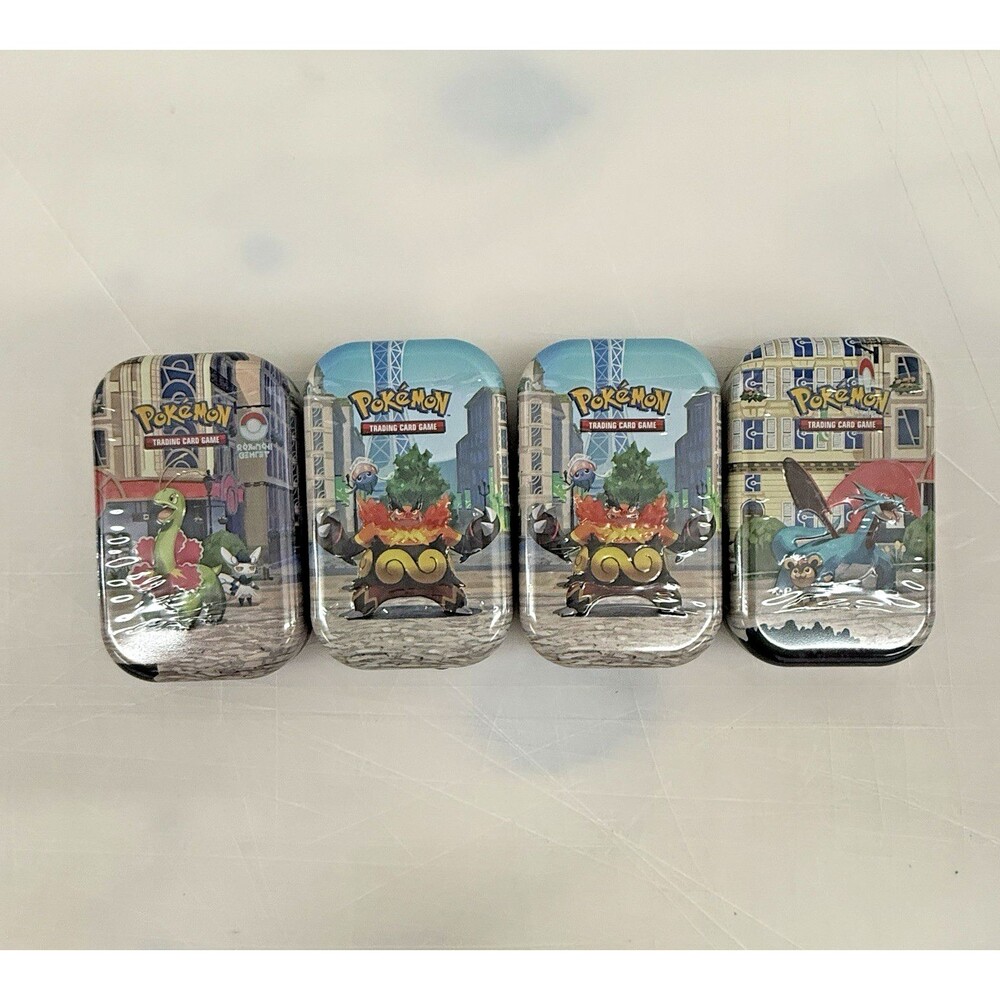 Pokémon TCG Lumiose City Mini Tin NEW SEALED Lot of 4